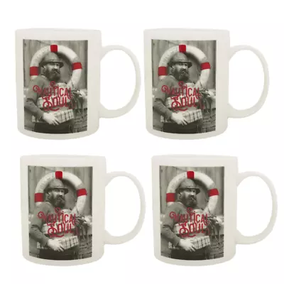 Set Of 4 Coffee Mugs Nautical Soul • £45