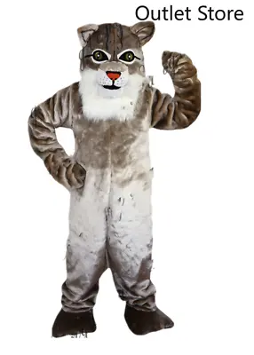 Halloween Gray Cat Mascot Costume Cosplay Party Xmas Carnival Outifit Fursuit • $815.71