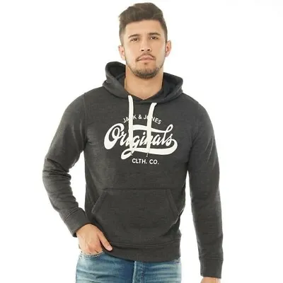 Jack & Jones - Panther Sweat Hoody Tap Shoe Grey UK Large Brand New • £23.95