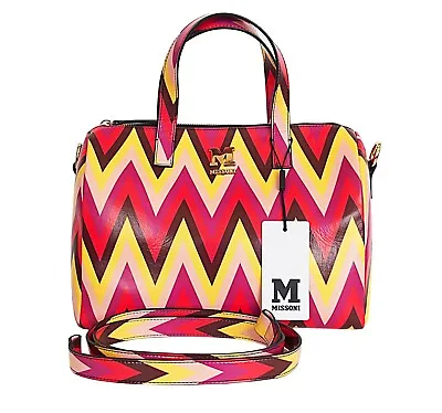 M Missoni Duffle Bag Handbag Zigzag Pattern Leatherette • $300