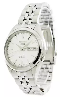 Seiko 5 Automatic Stainless Steel Silver Dial 21 Jewels SNKL15K1 30M Mens Watch • $121.74