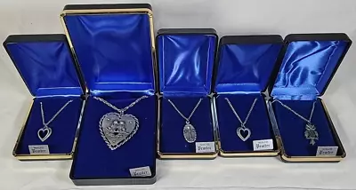 Lot Of  5 Vintage Pewter Pendants On Silver-tone Necklaces • $9.99