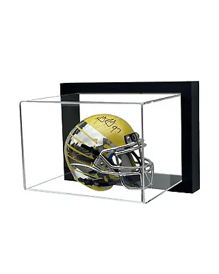 Framed Acrylic Wall Mount Football Mini Helmet Display UV Protect Secure Mount • $62.50