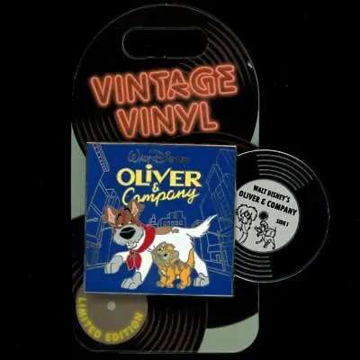 Vintage Vinyl Oliver And Company LE Disney Pin 135397 • $42.95