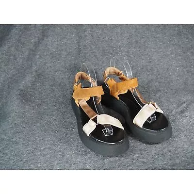 ZARA Zara Chunky Platform Two Tone Strappy Sandals Y2k Women Size EU 39 US 8  • $39.99