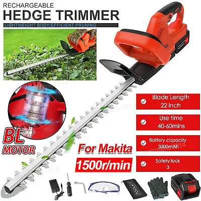 22in Cordless Electric Hedge Shrub Bush Trimmer + Battery And Charger For Makita • $62.99