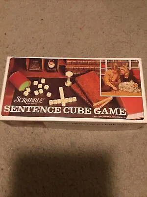 Scrabble Sentence Cube Game Complete Vintage 1971 • $6.99