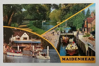 Maidenhead Berkshire Multiview Postcard Unposted  • £1.50
