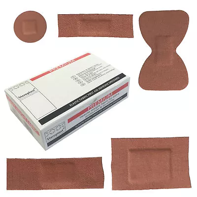 1 Box Premium Heavy Duty Weight Durable Sterile Fabric 100 Assorted Plasters • £6.59