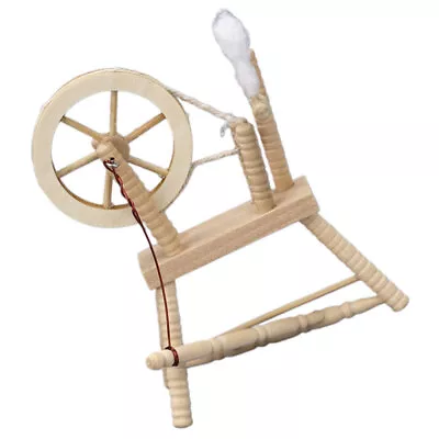  Miniature Textile Wheel Playhouse Furniture Home Decoration • £25.85