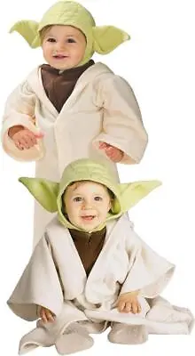 Yoda Baby Star Wars Toddler Costume - Unisex Fancy Dress Outfit - Age 1-2 Yrs • £20.62