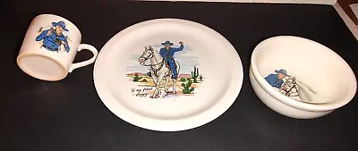 Vintage Hopalong Cassidy Chuck Wagon Set W. S. George Dishes In OBox • $65