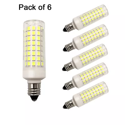 $19.94 • Buy 6pcs E11 LED Bulb 102Led Ceramics Lamp 7W 110V Ceiling Fans Light Daylight H