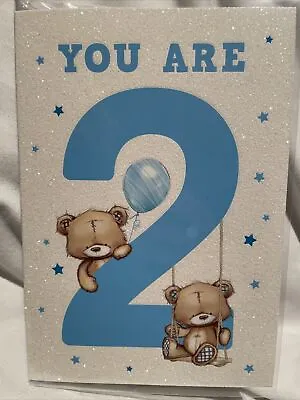 Birthday Card 2 Year Old Boy / Birthday Card For Boy 2 - 2 Variations • £1.29