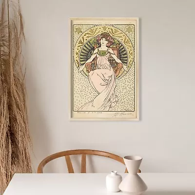 1903 Alphonse Mucha Artwork | Untitled Poster | Art Nouveau Masterpieces • $34.99
