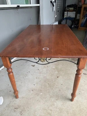 $60 • Buy Solid HEAVY Timber Table (6 Seater)