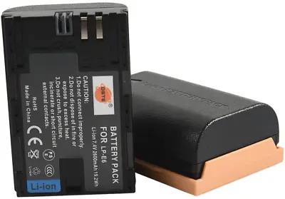 £25.96 • Buy DSTE® 2x LP-E6 LP-E6N Rechargerable Li-ion Battery For Canon EOS 5D Mark II, EOS
