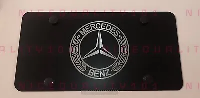 Laser Engraved Mercedes Benz Stainless Steel Finished License Plate • $14.50