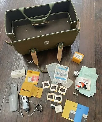 Lot Of Vintage Camera Kodachrome Dec 70 Tilt-a-Mite Ephemera Lentar Mamiya Bag • $22.18