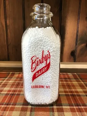 Bixby's Dairy Milk Bottle From Ludlow VT • $15