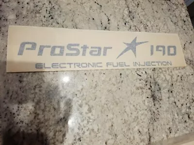 $31 • Buy Mastercraft Boat Rear Side Decal Prostar 190 Pro Star 190  TRUE BLUE Set Of 2 