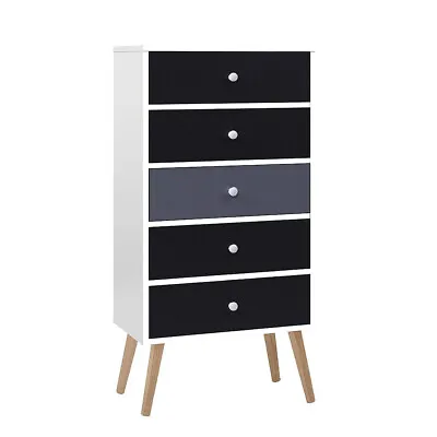 Artiss Chest Of Drawers Dresser Table Tallboy Storage Cabinet Furniture Bedroom • $98.11