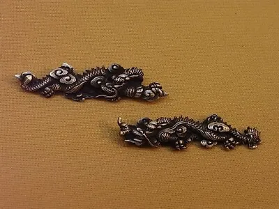 Japanese Sword　MENUKI　Dragondesign　 Brass Base 　Silver Plating • $69