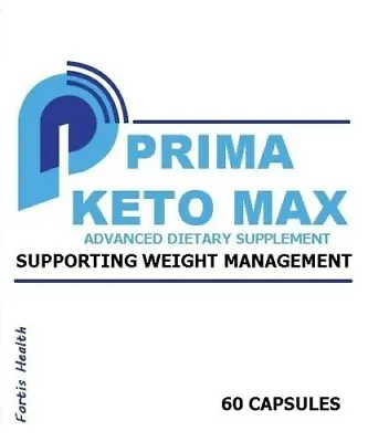 Keto Prima Max Weight Loss Management Original Fat Burner Formula 60 Capsules  • £9.95