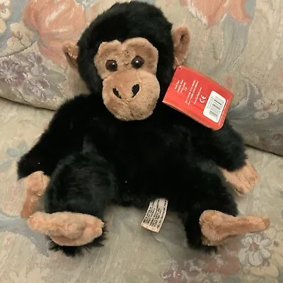Keel Toys Monkey Chimp Black Plush Soft Toy 20cm • £6