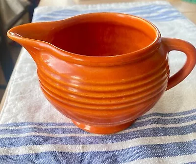 Rare Pacific Pottery Orange Ceramic Creamer • $75