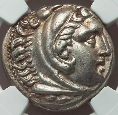 MACEDONIAN KINGDOM Alexander III The Great OLD Silver Tetradrachm NGC Coin D004 • $998