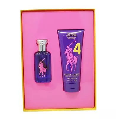 Ralph Lauren The Big Pony Collection #4 Purple Eau De Toilette 50ml + Body Loti • £50.94