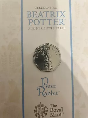 2019 Beatrix Potter - Peter Rabbit 50p - Royal Mint Pack Version Fifty Pence • £22.49
