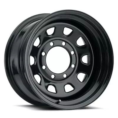 15  Vision HD 84H D Window Gloss Black Wheel 15x10 5x5 (5x127) Rim -39mm • $202.33