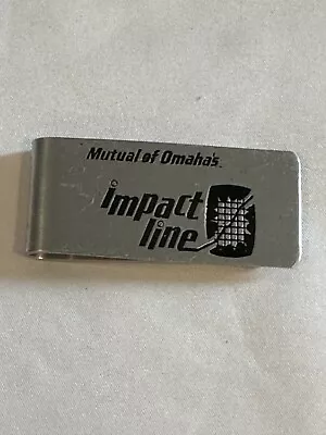 Mutual Of Omaha “Impact Line” Money Clip Silver Tone A2 • $5.95