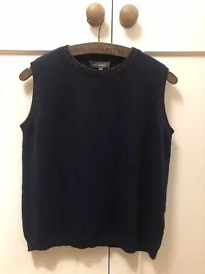 Bnwot Rae Feather Sleeveless Jumper Cashmere Tank Vest Medium Wyse Toast Brora • £25.99