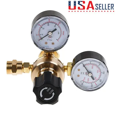 Argon CO2 Regulator Gauge Mig Tig Flow Meter Regulator Welding Gauge CGA 580 US • $23.69