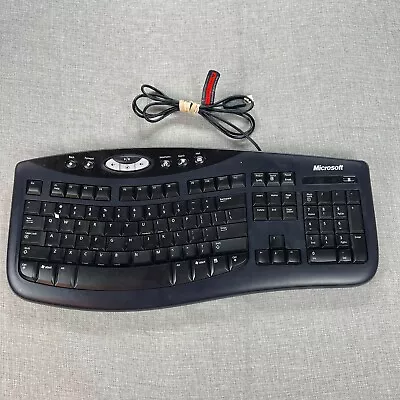 Microsoft Comfort Curve Wired USB Ergonomic Keyboard 2000 V1.0 KU-0459 Tested • $26