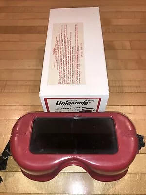 NOS VTG  Jackson Unigoggle WR-60 Industrial Welding Goggles Red Black Welder • $30