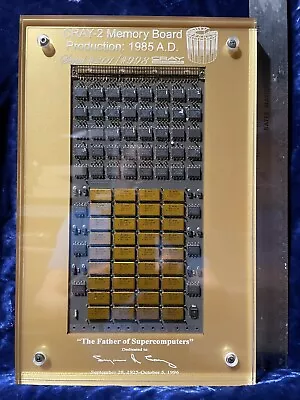 Cray-2 SuperComputer Memory Board In Lucite. • $169
