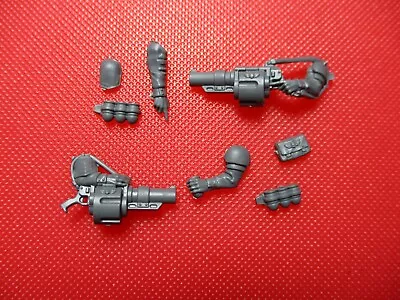 Warhammer 40k Imperial Guard Cadian Command Veteran Grenade Launchers X2 Spares • £4.99