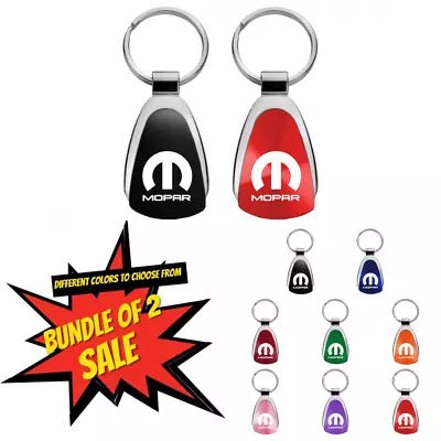 Bundle Of 2 Sale! Mopar Logo Teardrop Key Chain Fob Officially Licensed • $28.70