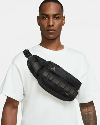 $49.99 • Buy NEW Nike ACG Karst Utility Waist Shoulder Cordura Fanny Pack Bag Black NWT
