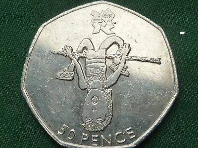 Uk Fifty Pence Coin - 2012 London Olympics: Athletics (2011) • £3.50