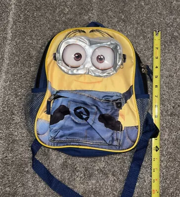 Despicable Me 2 Minions Bob Blue  School Backpack Book Bag Lunch 12” Walmart • $14.99