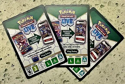 Pokemon TCG Online Unused Code Cards New Pick Your Set **Codes Messaged Fast** • $0.99