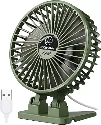 Jzcreater USB Desk Fan Mini Fan Portable 3 Speeds Desktop Table Cooling Fan P • $14.99