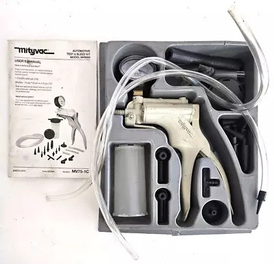 MightyVac Automotive Test And Bleed Kit Complete W/ Manual & Insert MV8000 • $53.20