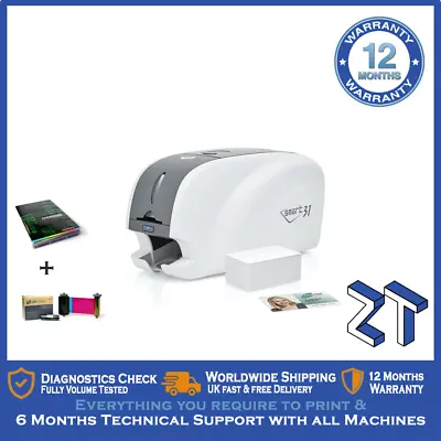 £825 • Buy IDP Smart 31 ID Card Printer (Single-Sided) With Starter Pack & Tech Support