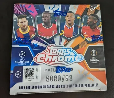 2020-21 Topps Chrome Match Attax Uefa Champions League Ucl Hobby Sealed Box Qty • $79.99